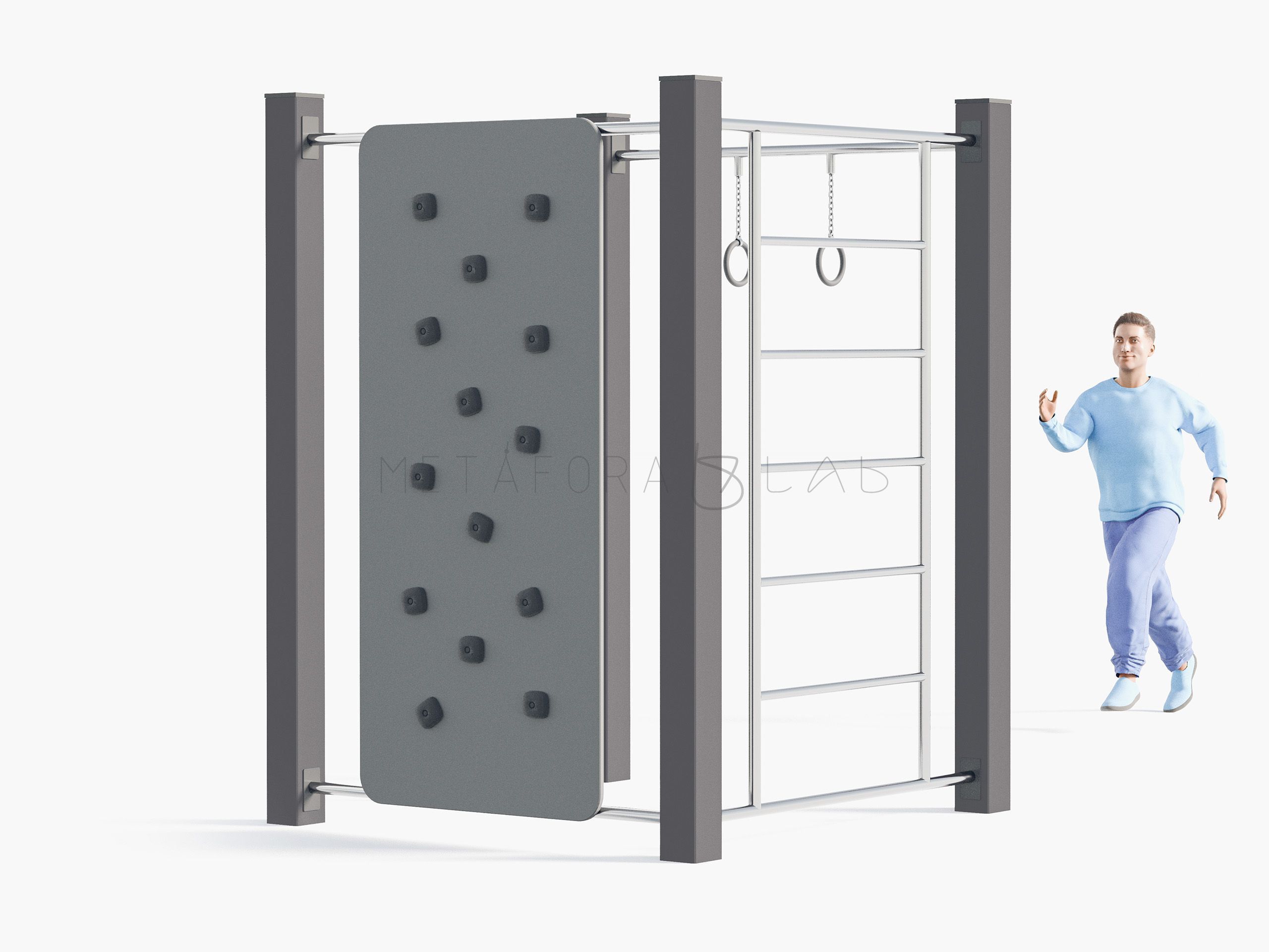 Воркаут QQW-003 графитовый