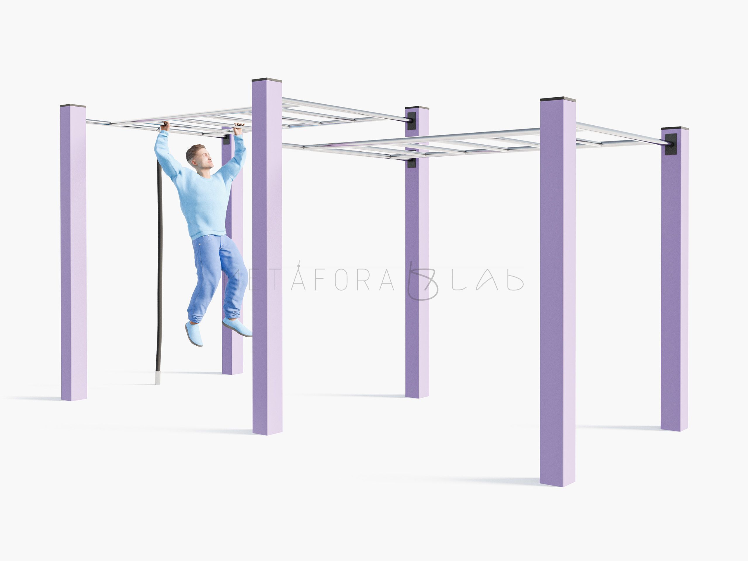 Воркаут QQW-001 сиреневый