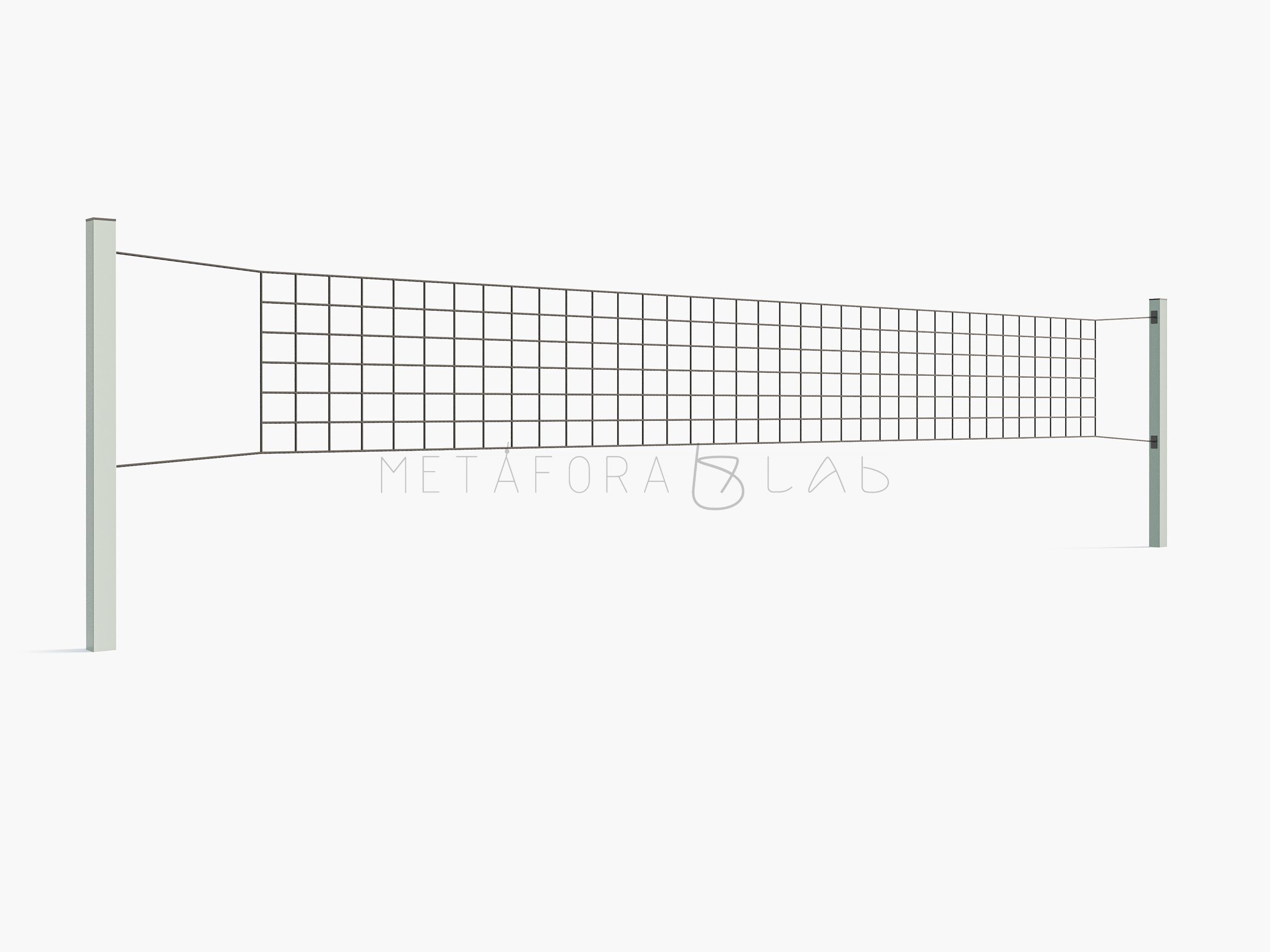 Волейбольная сетка со стойками хвойная QQS-001