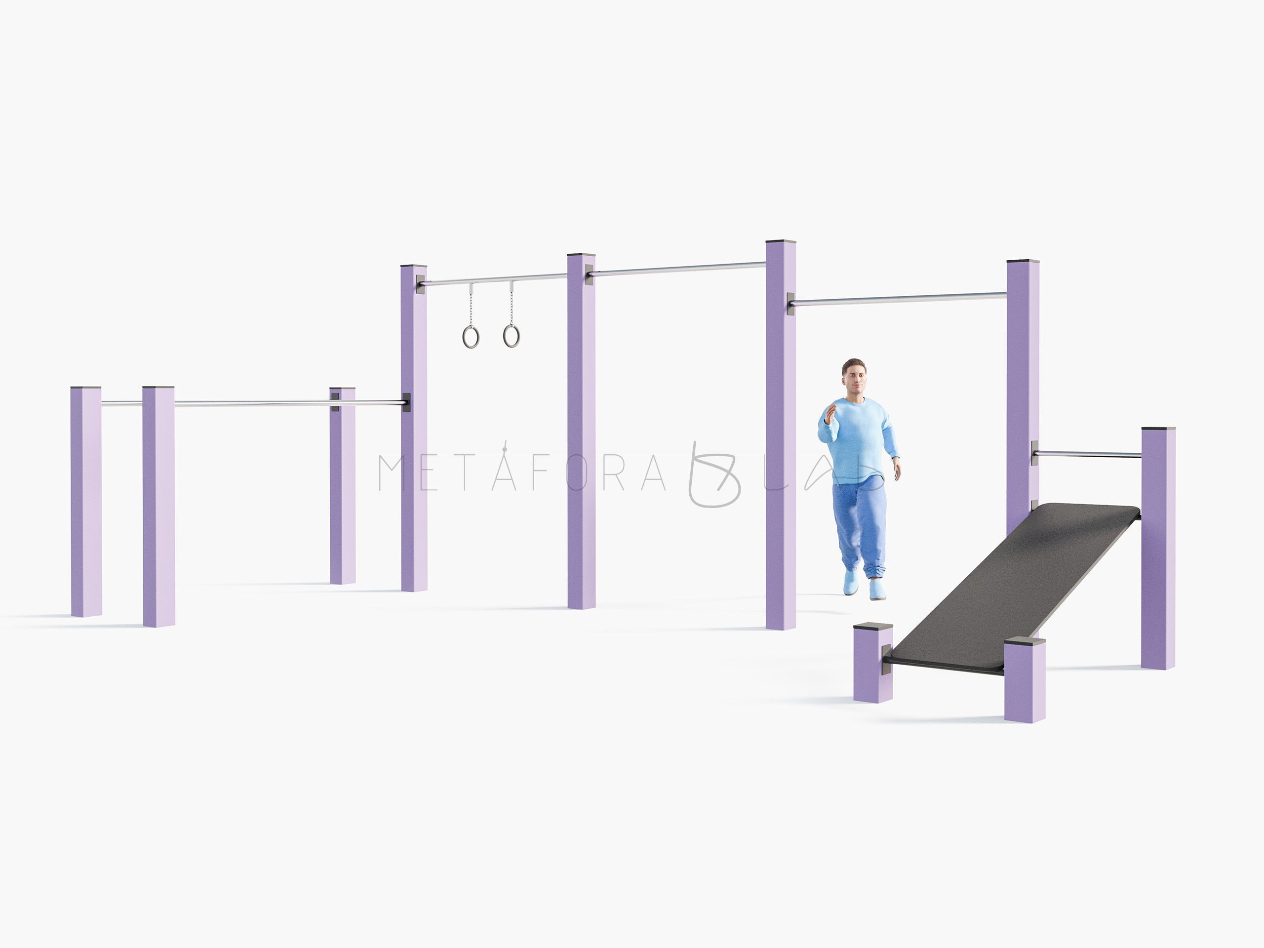 Воркаут QQW-009 сиреневый