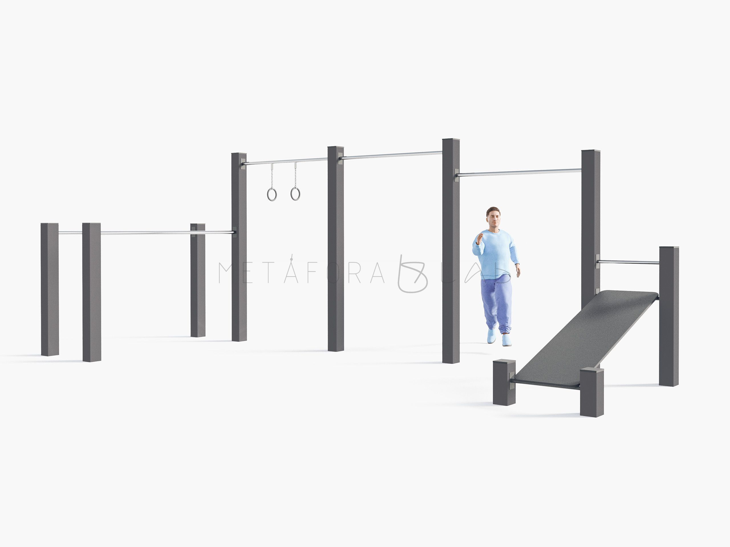 Воркаут QQW-009 графитовый