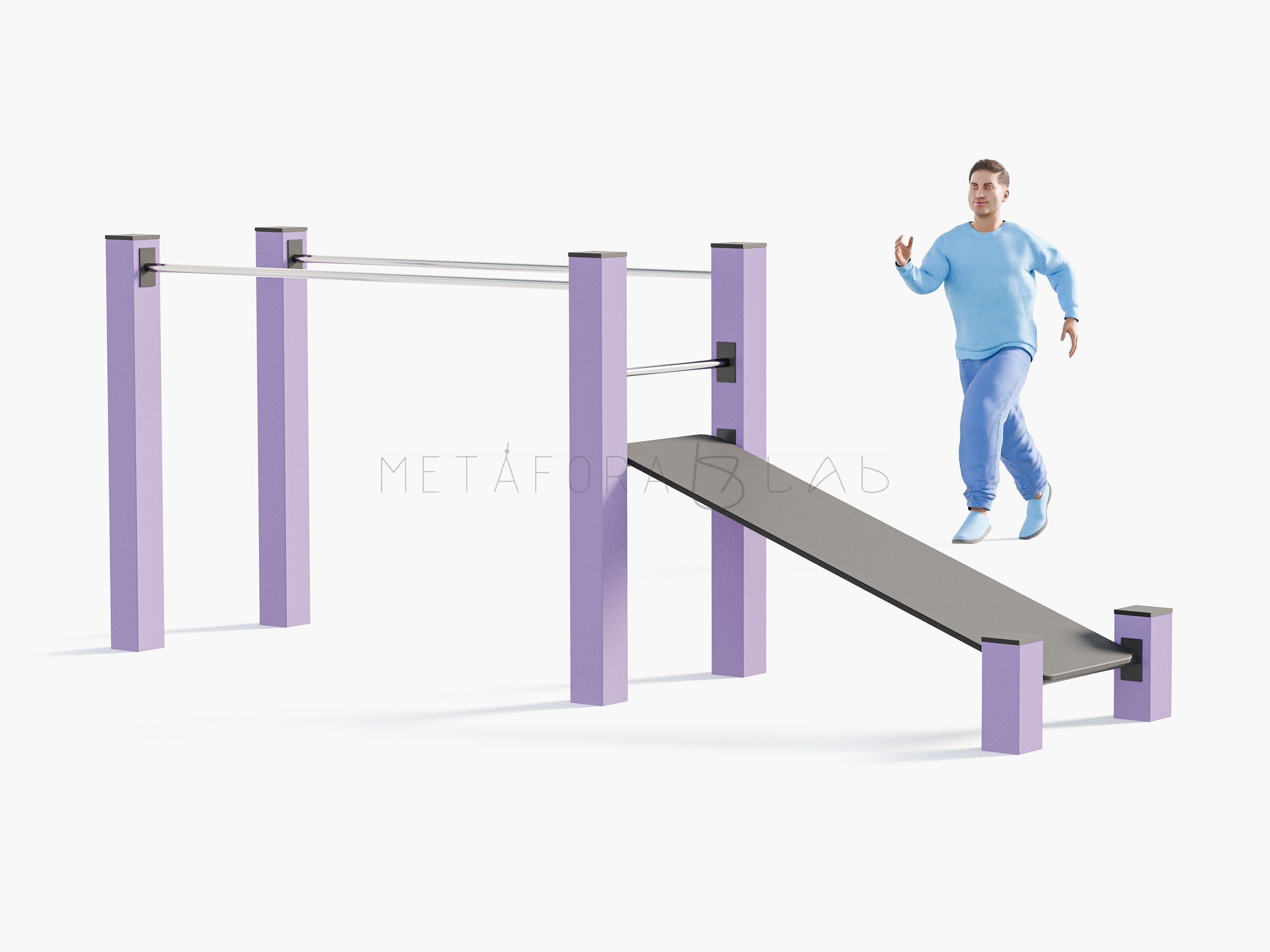 Воркаут QQW-008 сиреневый