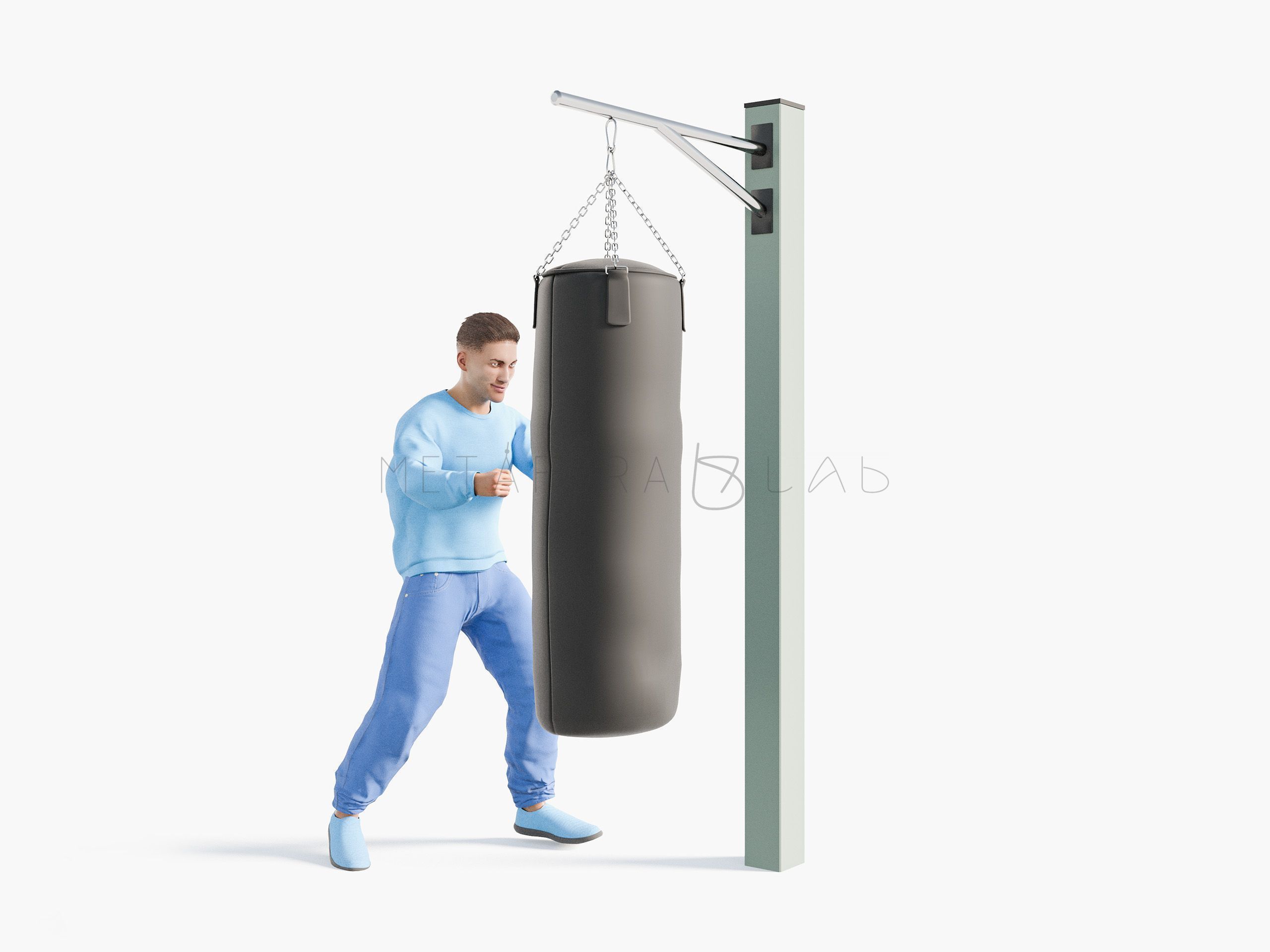 Боксерская груша со стойкой QQW-014 хвойный