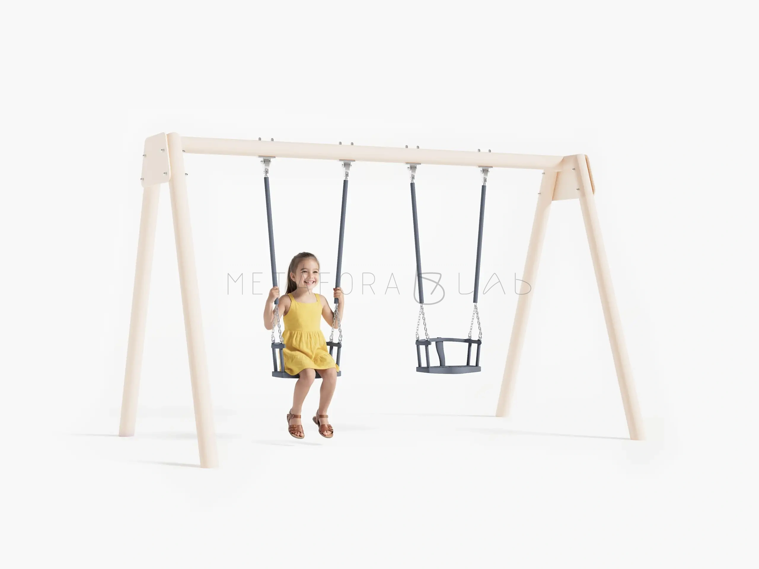 Качели Алита QHS-001 бежевый